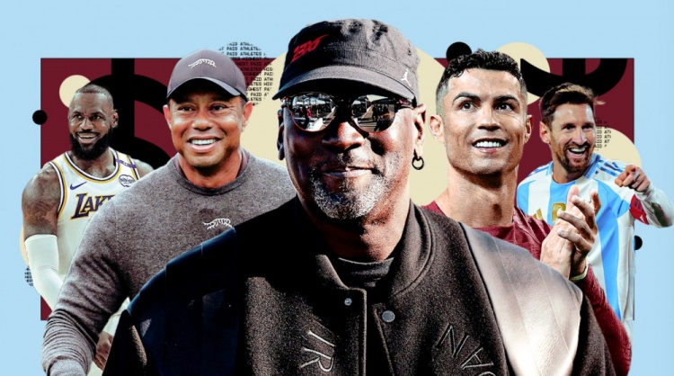 在线娱乐-NBA球员收入哪家强？乔丹45亿居首 LBJ压奥胖 科五库六&amp;三少前十